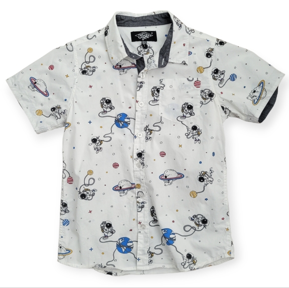 Eighty Eight Other - Eighty Eight Space Themed Button-Down Camp Shirt